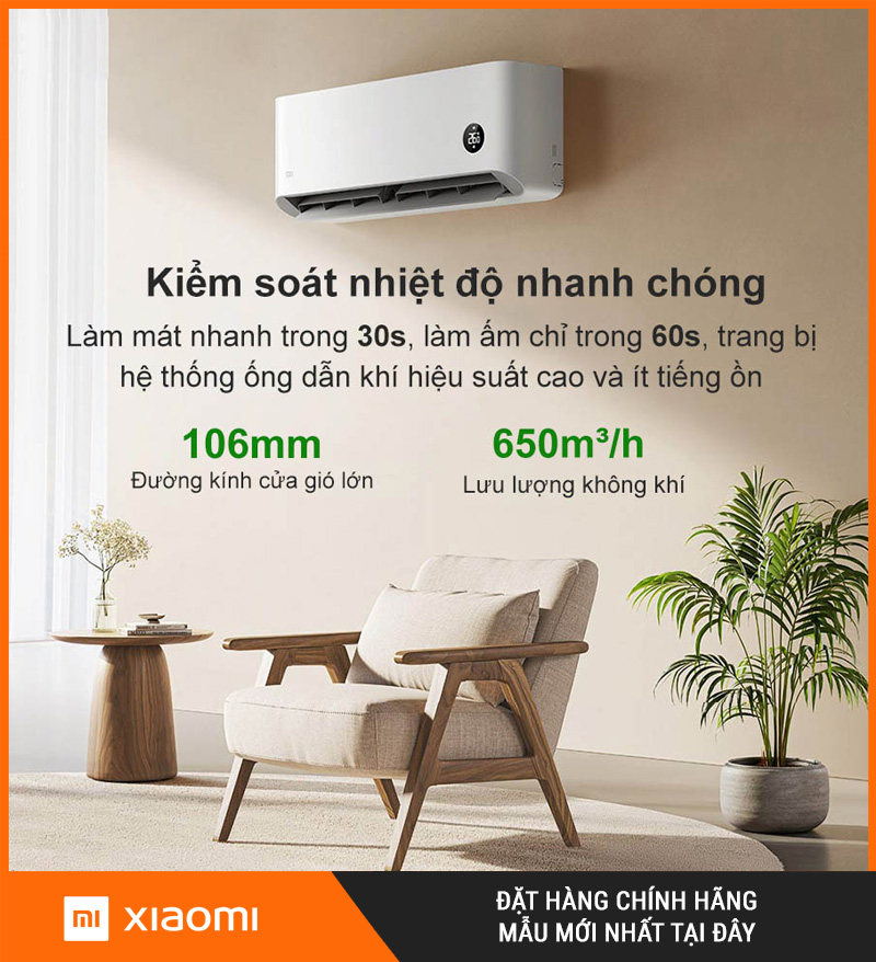 Điều Hòa Xiaomi Mijia KFR-26GW/V1A1 1HP 2 Chiều