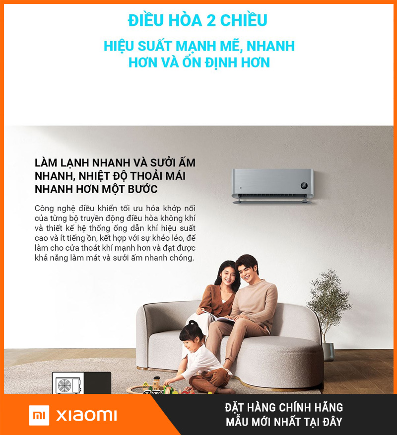 Điều Hòa 2 Chiều Xiaomi Inverter KFR-35GW/M3A1 1.5HP