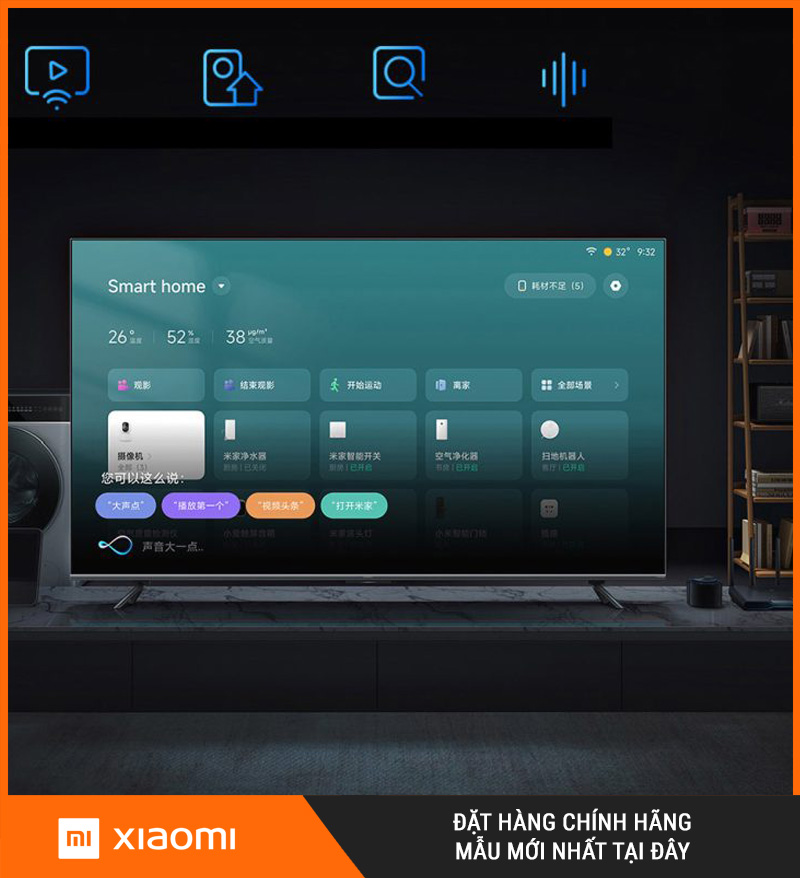 Tivi Xiaomi S pro 85 Mini LED 85 Inch