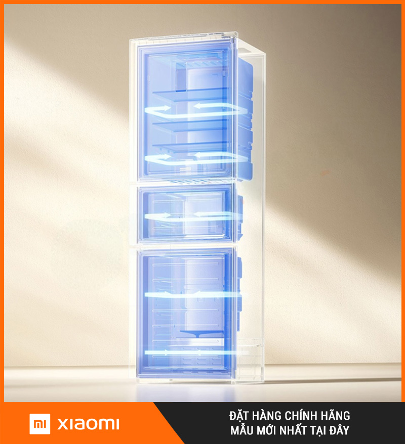 Tủ Lạnh Xiaomi Mijia 256L, 3 Cánh, Hạn Chế Đông Dính