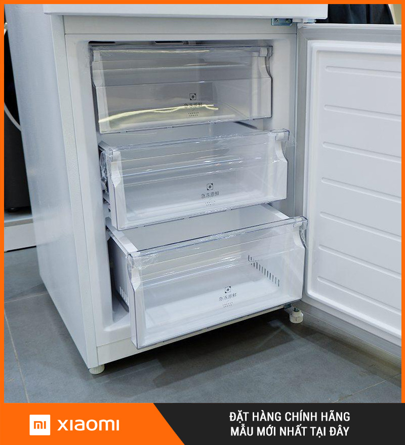 Tủ Lạnh Xiaomi Mijia 256L, 3 Cánh, Hạn Chế Đông Dính