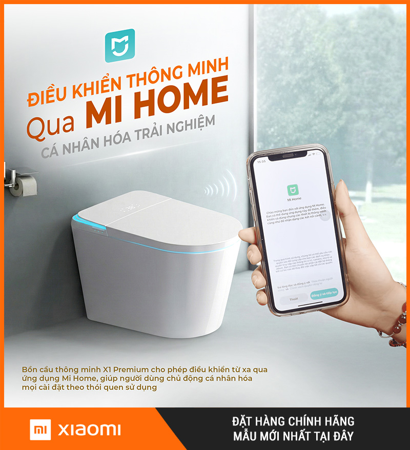 Bồn cầu thông minh Cao Cấp Xiaomi X1 Premium