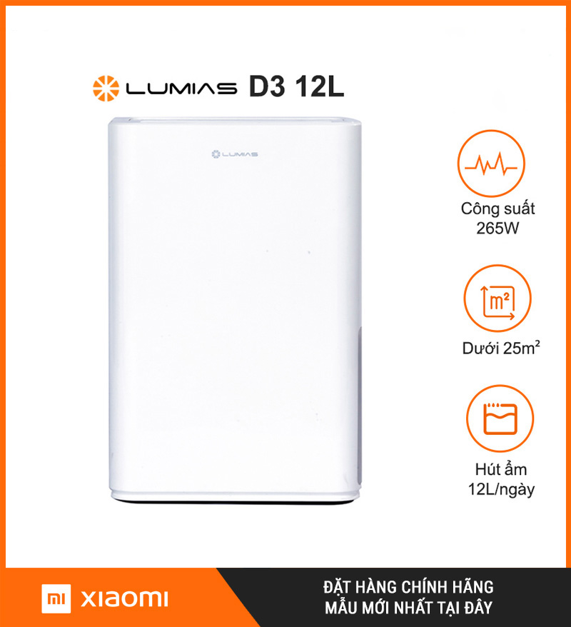 Máy Hút Ẩm Lumias D3 12L