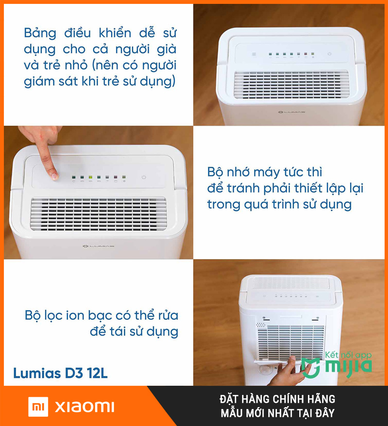 Máy Hút Ẩm Lumias D3 12L