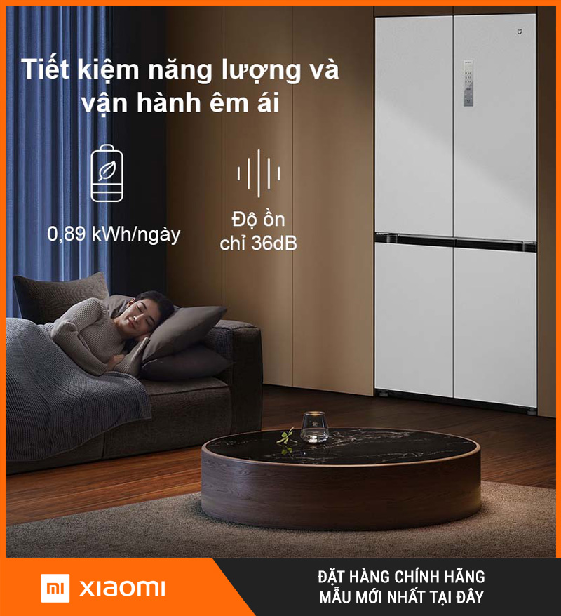 Tủ lạnh Xiaomi Mijia 518L 4 Cánh Âm Tường
